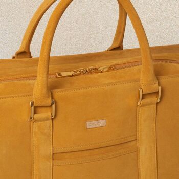 Weekender -Holdall -Leather -Suede Croc Travel Bag Handmade 2