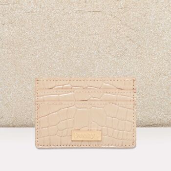 Credit Card Holder - Wallet - Purse Croc Leather Handmade 1