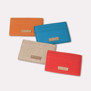 Credit Card Holder - Wallet - Purse Croc Leather Handmade 3