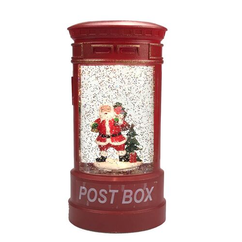 Red Christmas Music Post Box