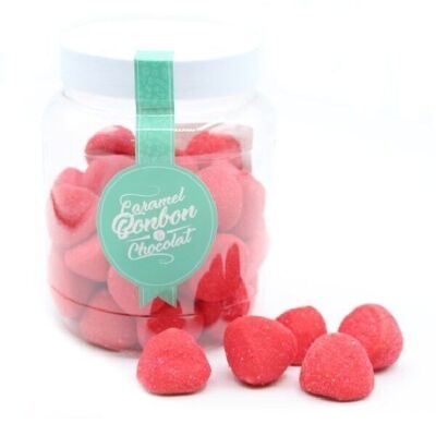 STRAWBERRY MARSHMALLOW CANDY BOX - 300g jar (Pack of 6)