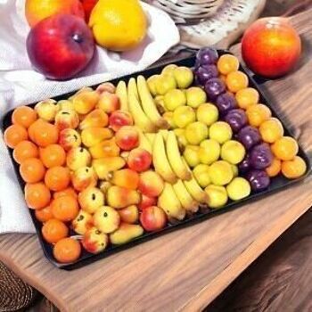 PÂTE D'AMANDE PLATEAU FRUITS 2Kg - Assortiment de 8 Variétés de Fruits 2