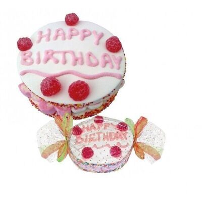 HAPPY BIRTHDAY MARSHMALLOW CAKE - 300g (set of 4)