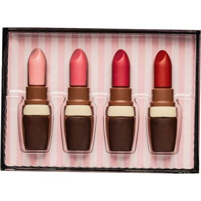 COFFRET INSOLITE ROUGE À LÈVRES EN CHOCOLAT - 8 coffrets de 55g