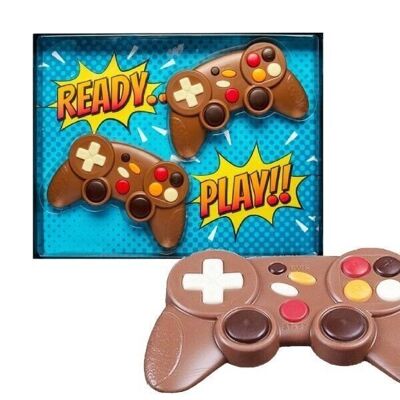 COFFRET INSOLITE DOUBLE MANETTE DE JEUX EN CHOCOLAT - 5 coffrets de 140g