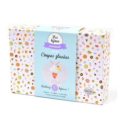 Kit de joyería gourmet - Copas de helado