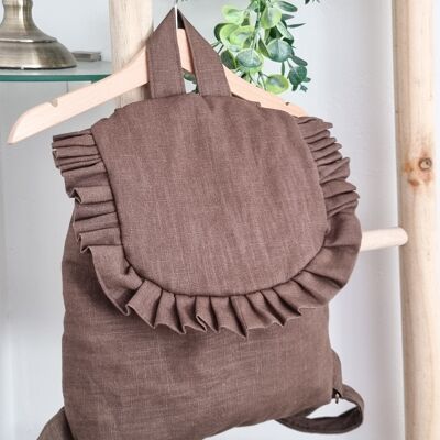 "Tenderness" Linen Backpack