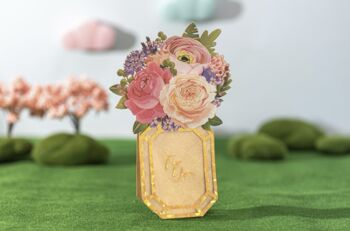 Carte de fleurs 3D Une fleur pour vous 2