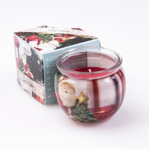 "Santa's Gifts" spicy rose scented fragrance candle