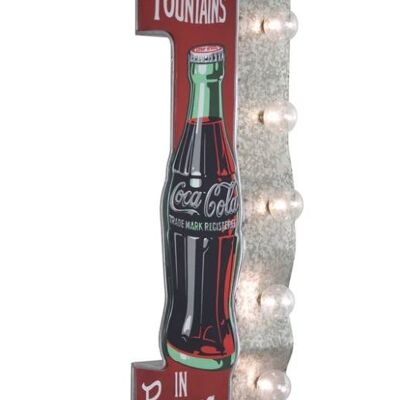 Coca-Cola a Fontains in Bottles - LED pubblicitario illuminato - 60 x 20 x 10 cm
