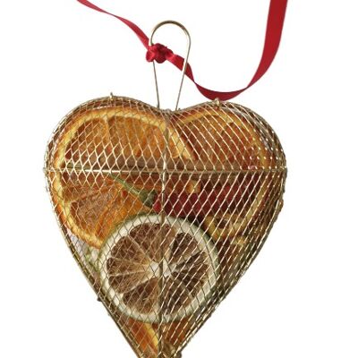 Metal Mesh Heart (3 colours and 2 sizes available) Silver