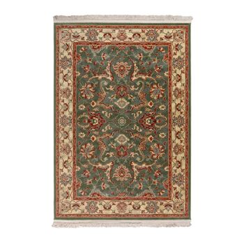 Tapis vert classique pure laine vierge 200x300cm 1