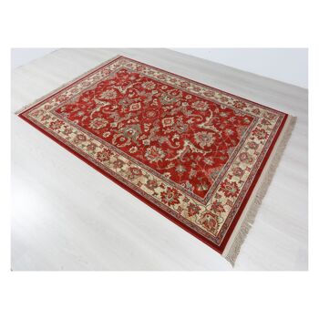 Tapis classique pure laine vierge bordeaux 140x200cm - 2 2