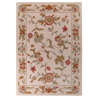 Tapis beige classique pure laine vierge 200x250cm - 1