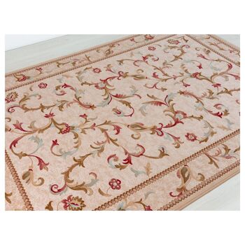 Tapis classique beige pure laine vierge 200x300cm - 3 2