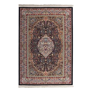 Tapis classique bleu marine pure laine vierge 200x300cm - 2 1