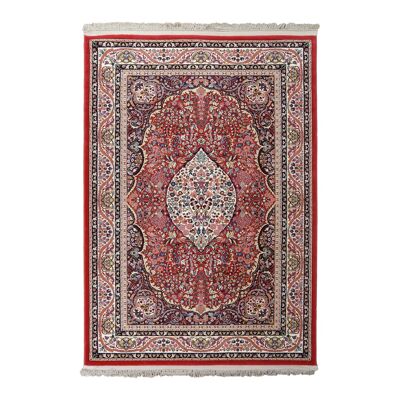 Tapis classique en pure laine vierge bordeaux 170x240cm - 3