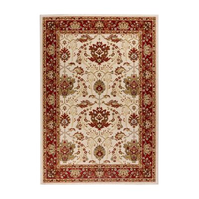 Classic rug in pure virgin wool burgundy 140x200cm