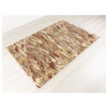 Tapis moderne beige pure laine vierge 200x300cm - 1 2