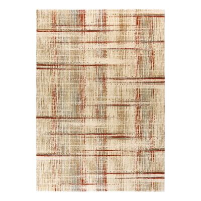 Tappeto moderno beige in pura lana vergine 140x200cm