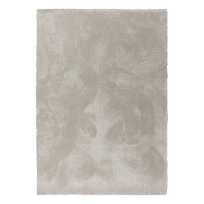 Tapis beige à poils mi-longs 170x240cm