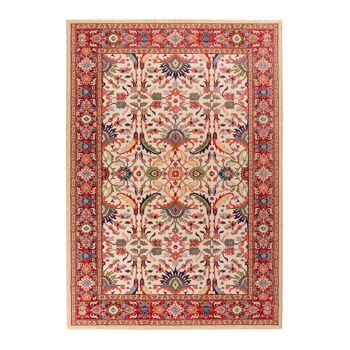 Tapis beige classique pure laine vierge 120x160cm 1