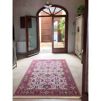 Tapis beige classique pure laine vierge 120x160cm 2