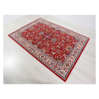 Tapis rouge classique pure laine vierge 70x200cm 2