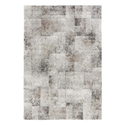 Grauer Teppich im modernen abstrakten Stil 133x195cm - 1