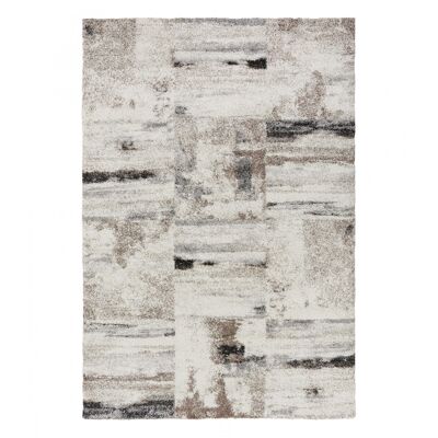 Tappeto grigio moderno in stile astratto 133x195cm