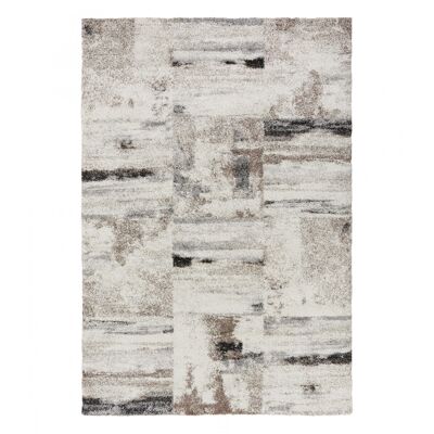 Grauer Teppich im modernen abstrakten Stil 160x230cm