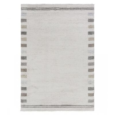 White modern abstract style rug 133x195cm