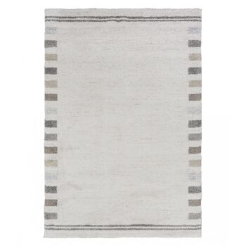 Tapis de style abstrait moderne couleur blanche 160x230cm 1