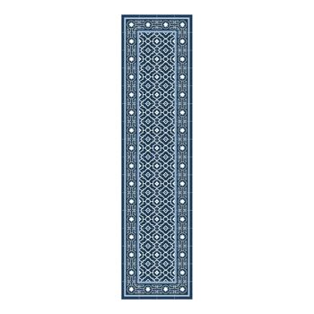 Tapis vinyle imitation dalles hydrauliques 60x150cm 1