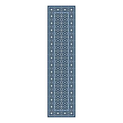 Tapis vinyle imitation dalles hydrauliques 60x240cm