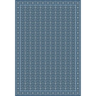 Vinyl carpet imitating hydraulic tiles 90x120cm