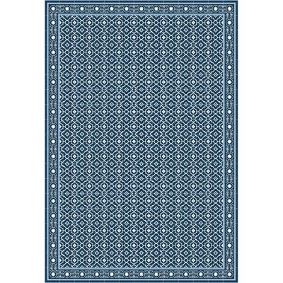 Tapis vinyle imitation dalles hydrauliques 90x120cm