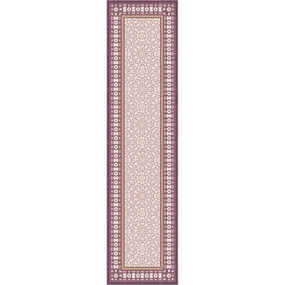 Tappeto in vinile con piastrelle idrauliche in stile marocchino 60x150 cm