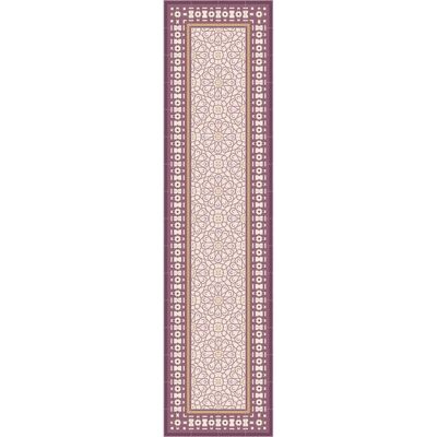 Moroccan style hydraulic tile vinyl rug 60x240cm