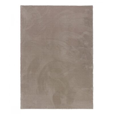 Tapis pure laine étoile taupe 200x250cm