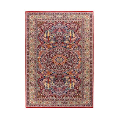 100% pure wool rug Shanghai 19 Red 170x240cm