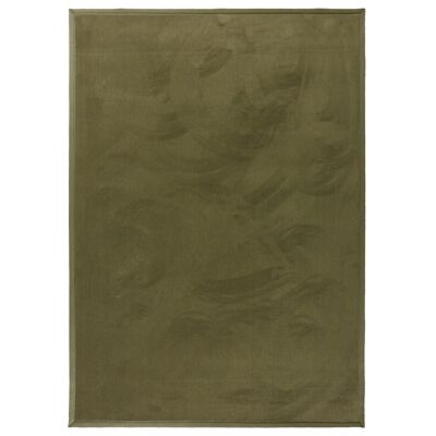 Pure wool rug Craster green color 140x200cm