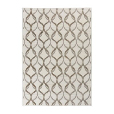 STK 16 tapis laine et nylon blanc 140x200cm