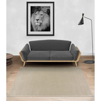 Tapis en fibres PET 100% recyclées Maya Wave Coconut 170x240cm 2