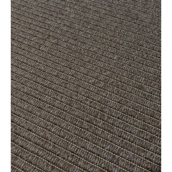 Tapis en fibres PET 100% recyclées Maya Wave Licorice 140x200cm 2