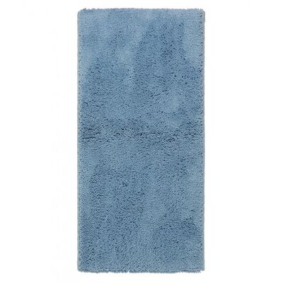 Tappeto a pelo lungo 100% Pura Lana della Prateria Blu 60x120cm