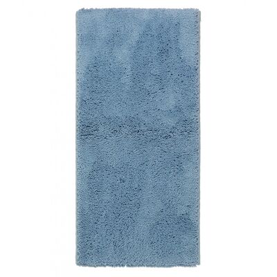 Hochflorteppich 100% reine Präriewolle Blau 60x120cm