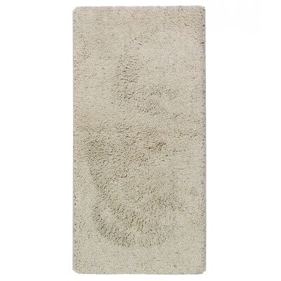 Hochflor-Teppich aus 100 % reiner Berber-Präriewolle 60 x 120 cm