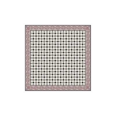Modernist hydraulic tile vinyl rug 180x180cm - 2
