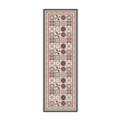 Modernist hydraulic tile vinyl rug 90x270cm - 3